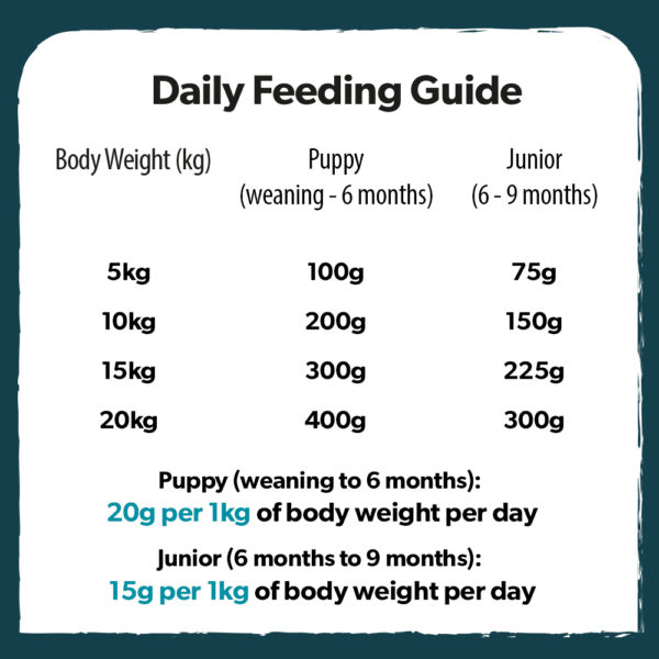 007. Feeding Guide Puppy Dry Food 1