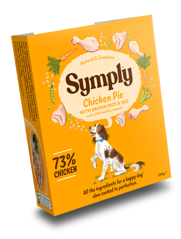 Symply Adult Chicken Veg Rice Wet Dog Food Trays 7 X 395g 1