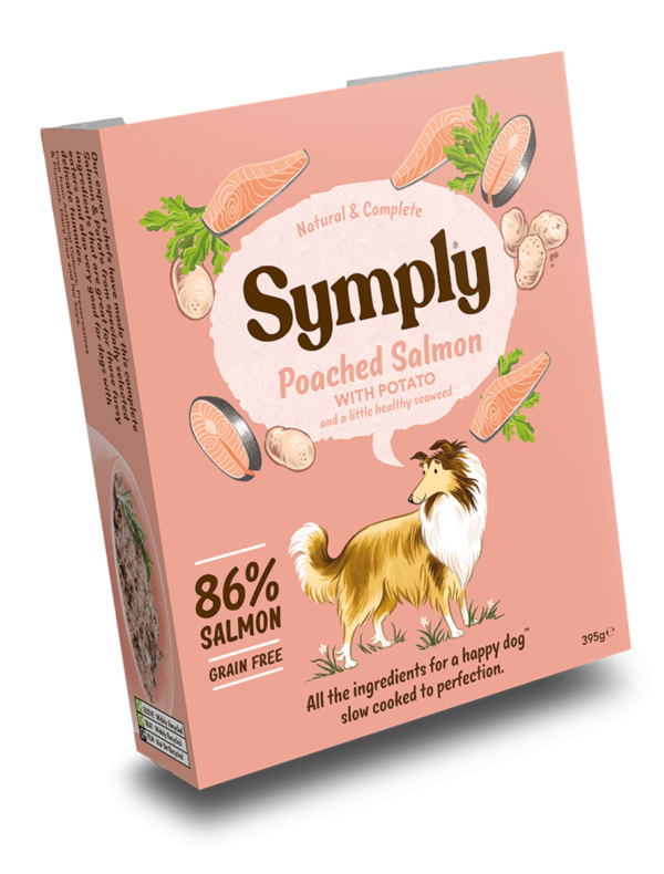 Symply Adult Salmon Potato Wet Dog Food Trays 7 X 395g 1