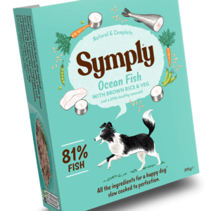 Symply Fish Rice Veg Wet Dog Food Trays 7 395g 1