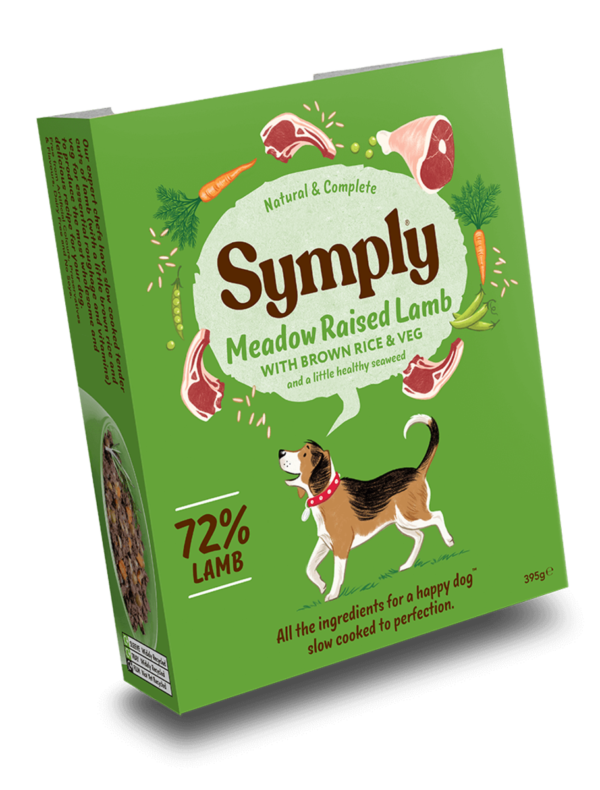 Symply Lamb Rice Veg Wet Dog Food Trays 7 395g 1