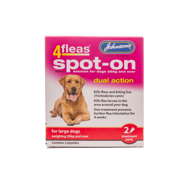 Johnsons 4fleas Spot On Large Dogs Front
