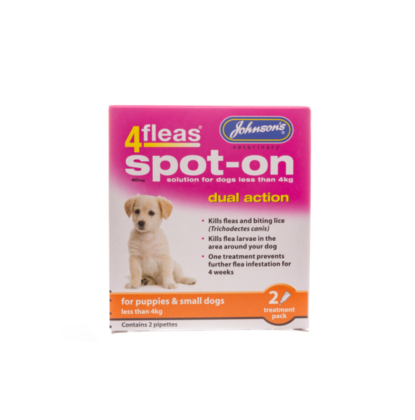 Johnsons 4fleas Spot On Puppies And Small Dogs Front