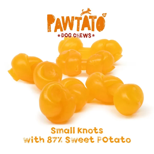 Pawtato Knots Vegan Dog Chews Small P