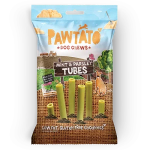 Pawtato Mint Parsley Tubes Vegan Dog Chews