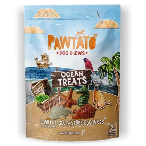 Pawtato Ocean Treats Medium Vegan Dog Chews