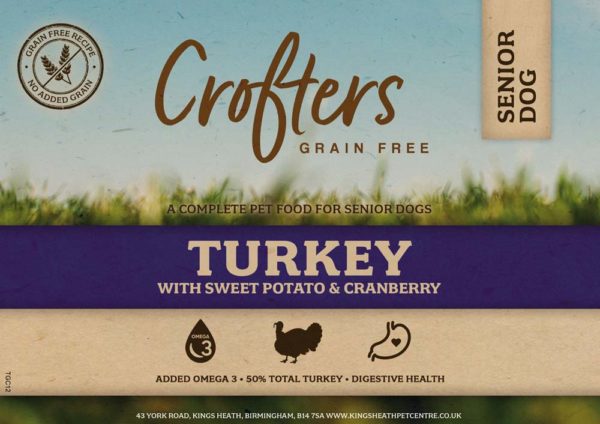 Crofters Grain Free Senior Turkey