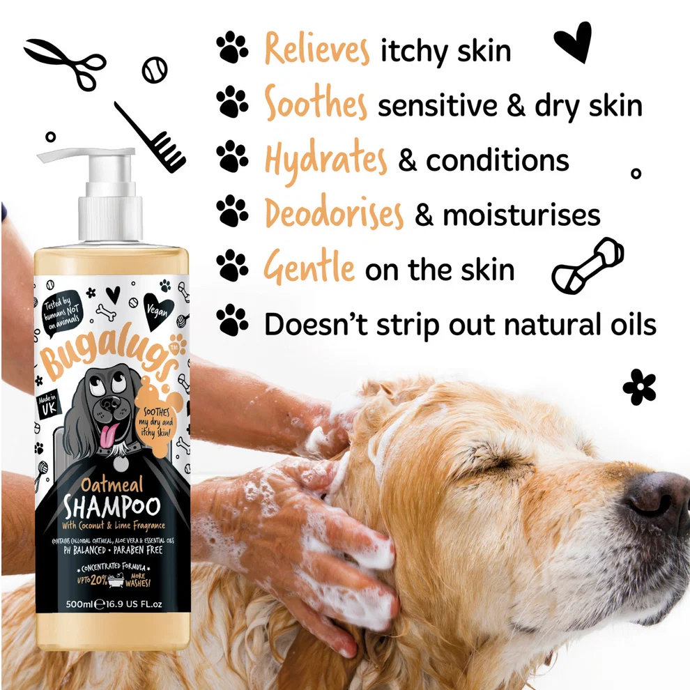 500ml Oatmeal Dog Shampoo Benefits